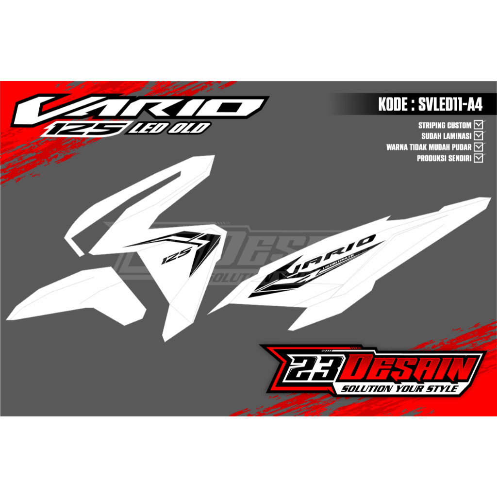 striping vario api striping api fire striping vario 125 led old malaysia striping vario new striping