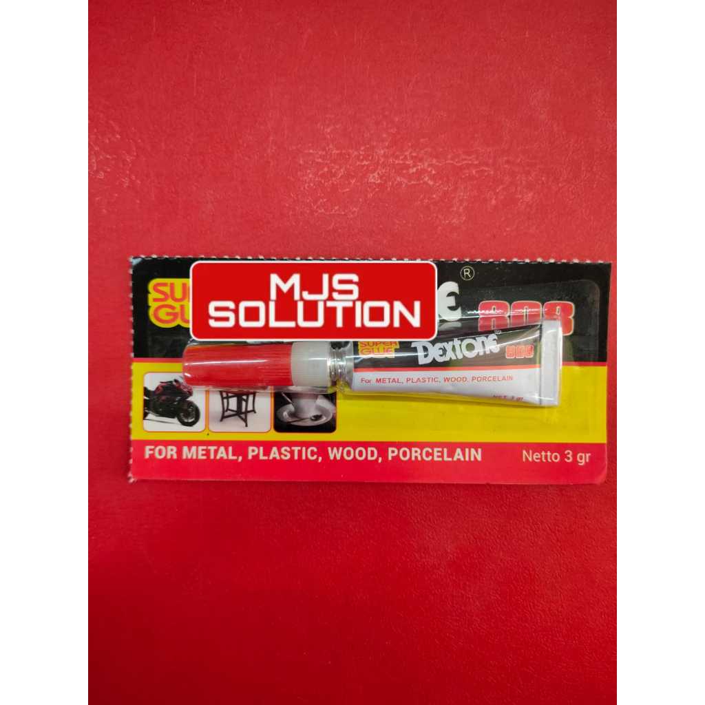 

MJS LEM SUPER DEXTONE 3GR 3 GRAM LEM SERBA GUNA LEM INSTANT