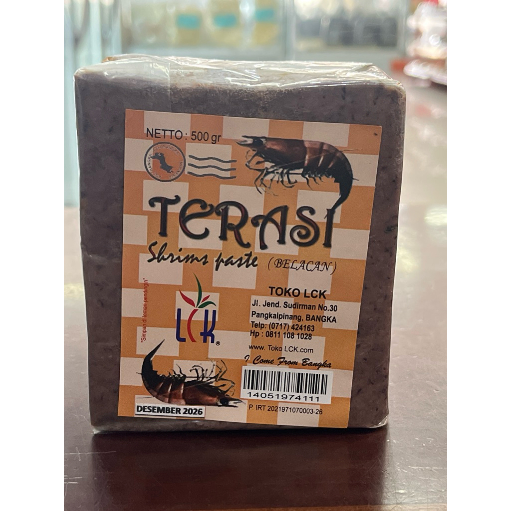 

Terasi Belacan Udang Rebon 500g Asli Bangka Dari Toko LCK