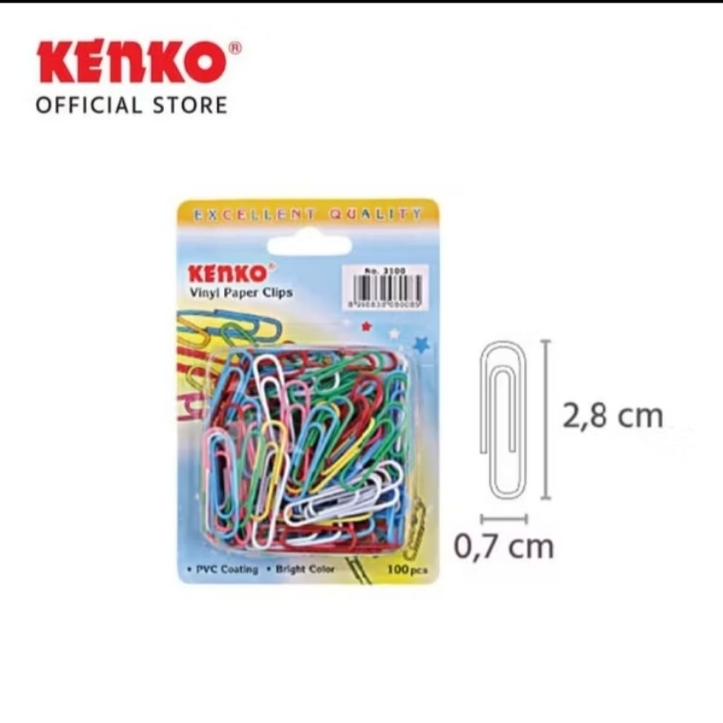 

Paper Clip Kenko 3100 / Paper Clip warna-warni