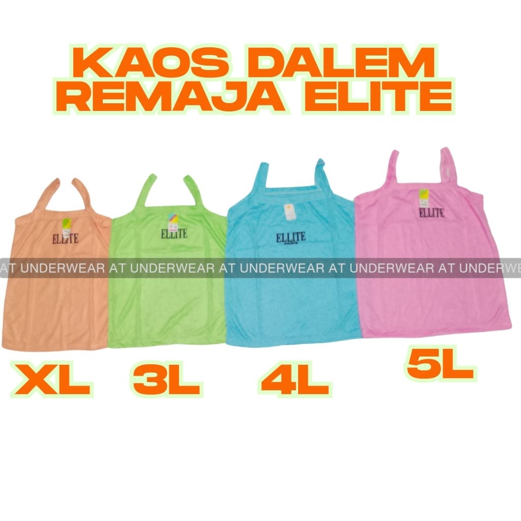 ELLITE [3pcs] Kaos Dalam Wanita Remaja