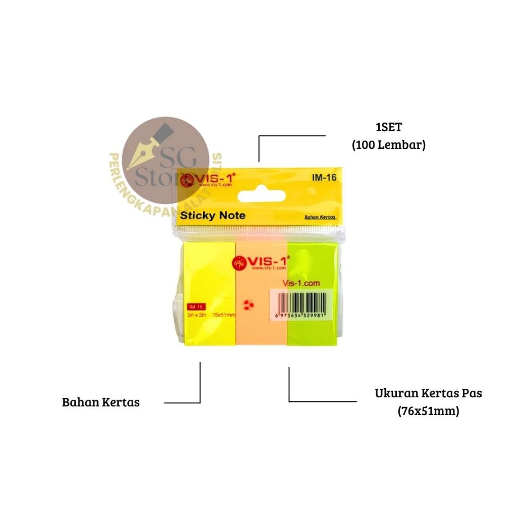 

Index Memo / Sticky Marker IM-09 VIS-1