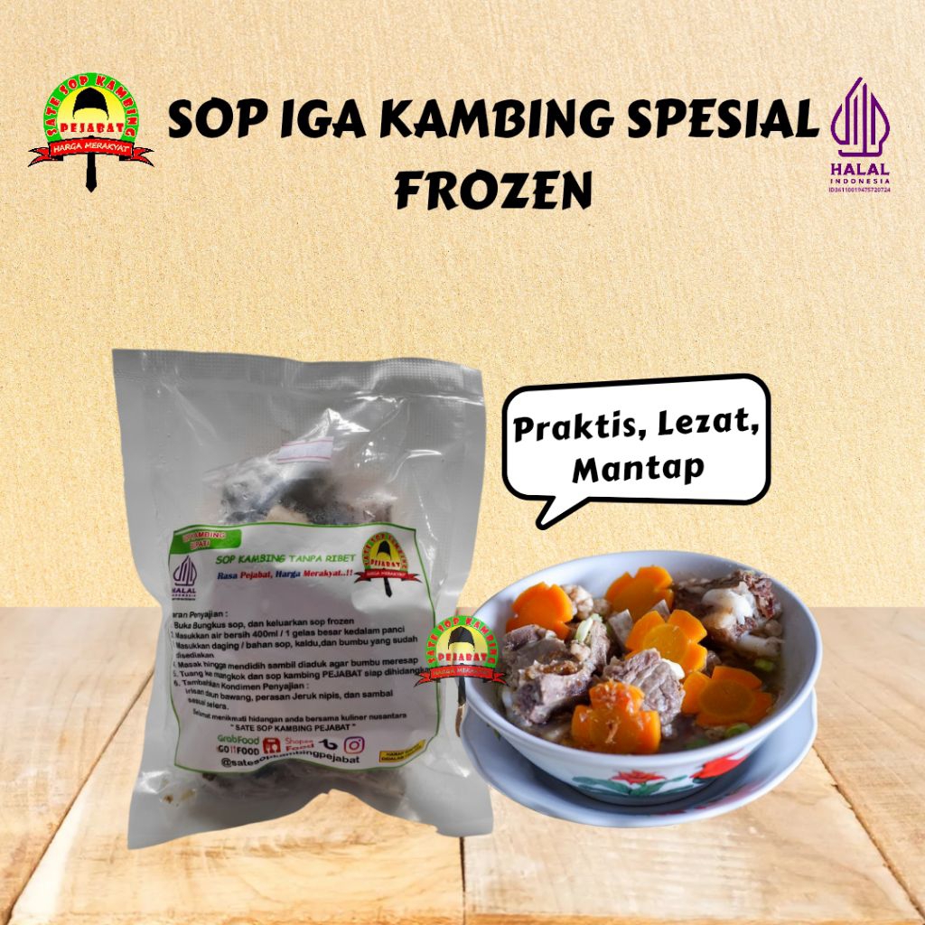 

Sop Iga Kambing Spesial (Frozen Fresh)