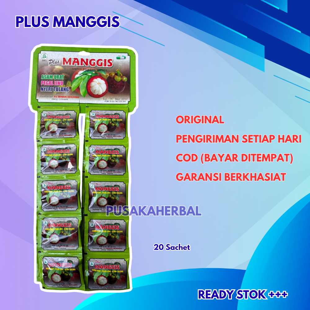 

KAPSUL PLUS MANGGIS ORIGINAL 20 SACHET