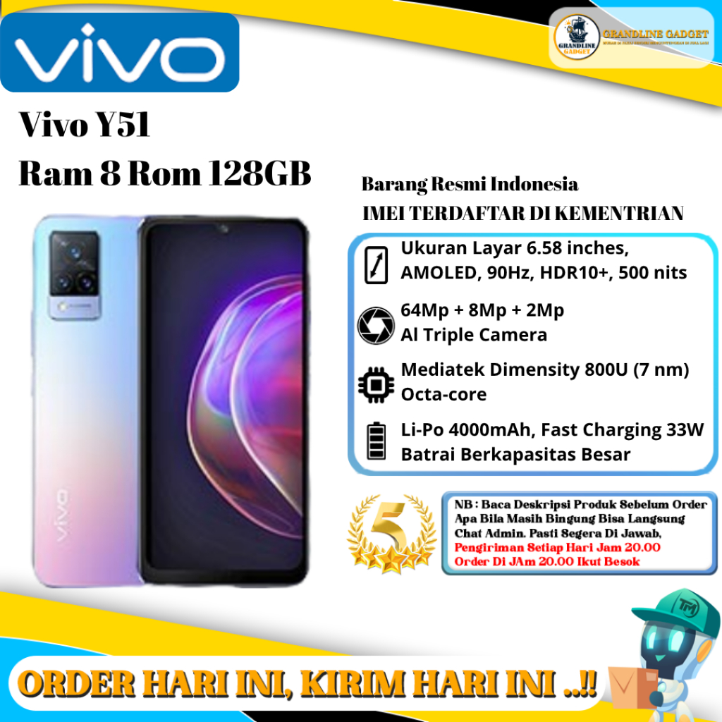 Vivo V21 Ram 8 Rom 128GB NFC