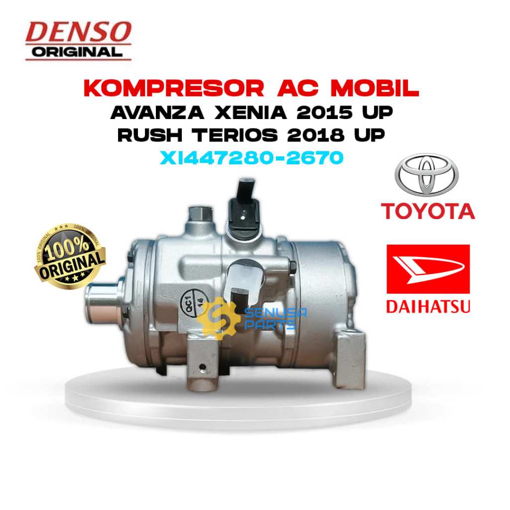 Kompresor AC Mobil Avanza Veloz Xenia Rush Terios Denso Original XI447280-2670