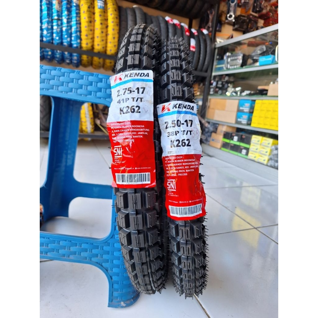 (BISA COD) BAN KENDA TRAIL NON TUBLES BAN LUAR RING 17 TIPE K262