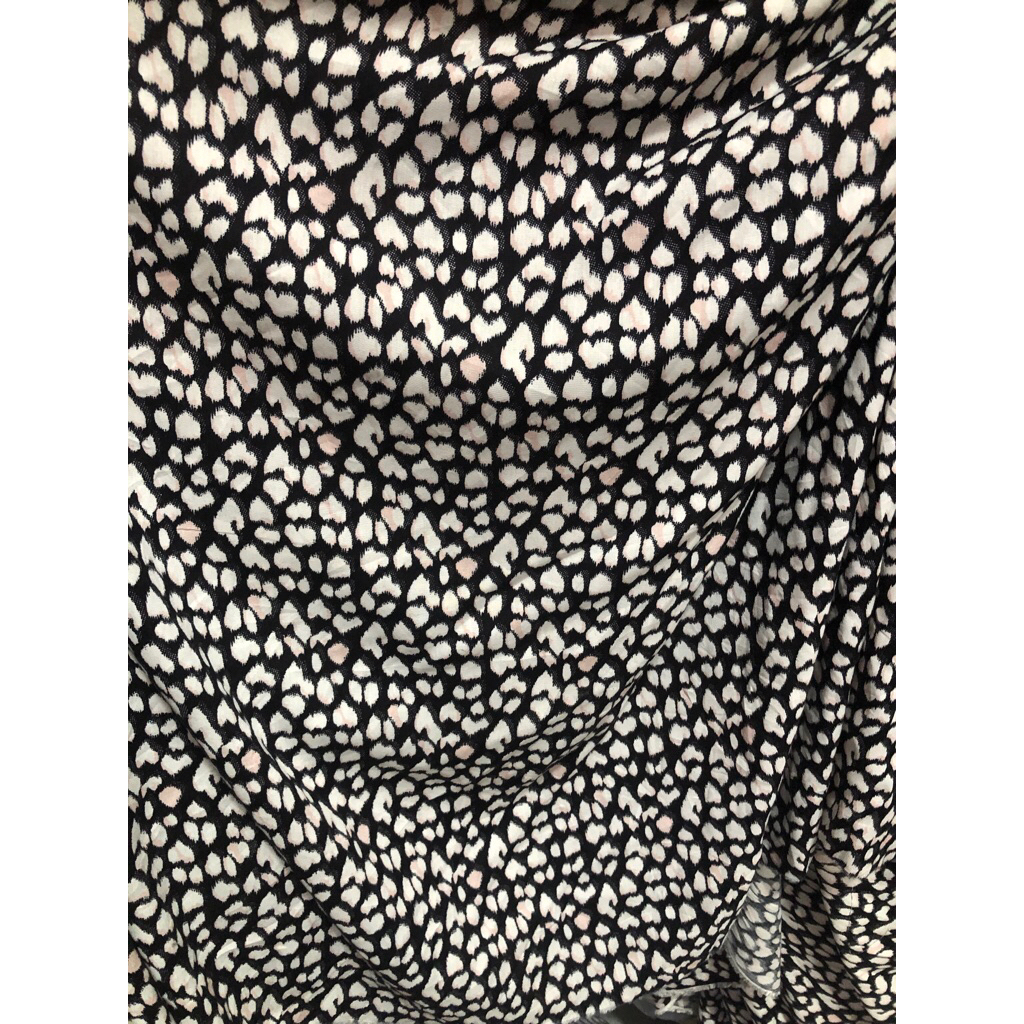 kain katun rayon viscose premium motif leopard terbaru (0,5meter)