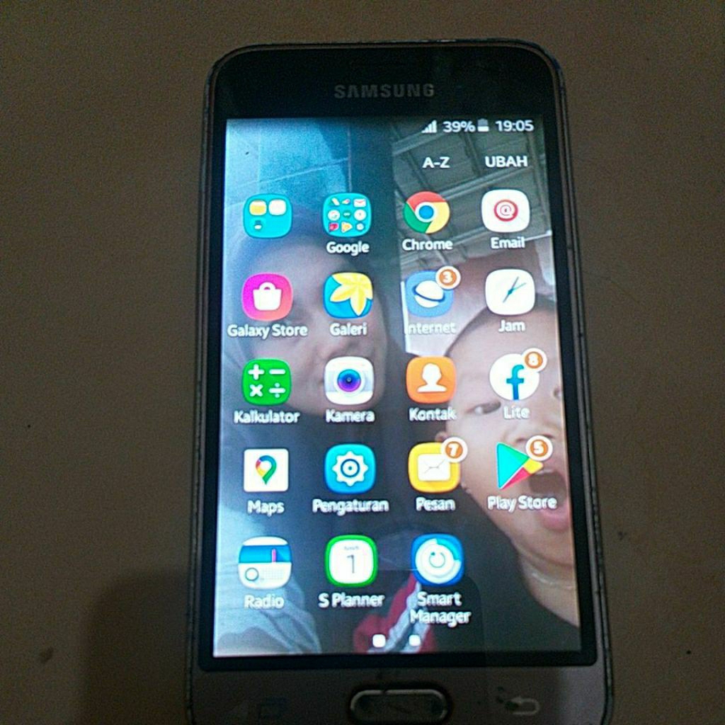 lcd samsung j1 2016 ori cabutan amoled normal