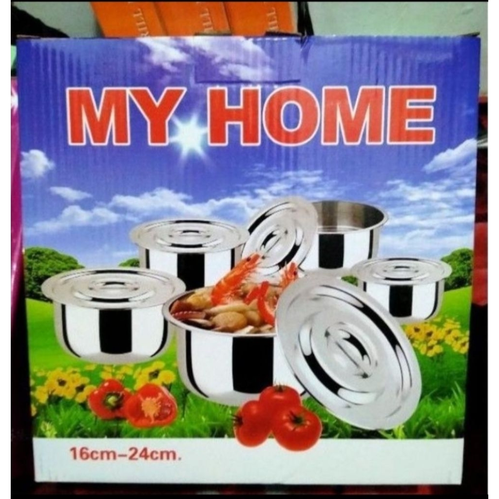 Baskom Tutup Stenlis • Baskom Set