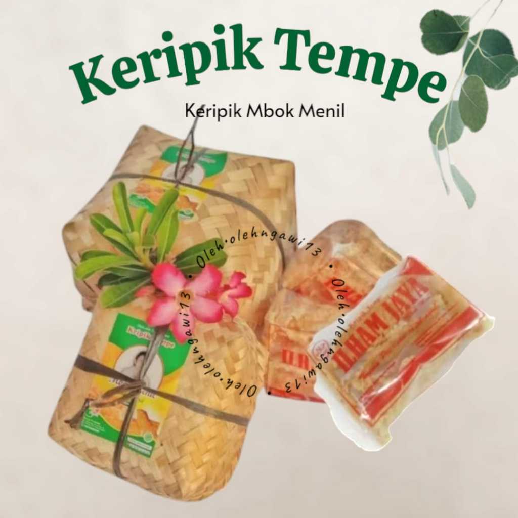 

keripik tempe besek kecil, keripik hantaran,hantaran makanan ringan