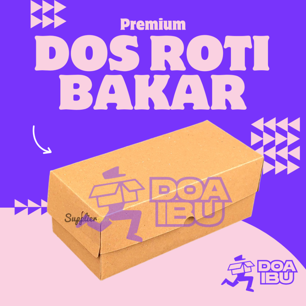 

[50 lembar] dos efluet isi 3 donat ukuran 27.5 x 9 x 5cm