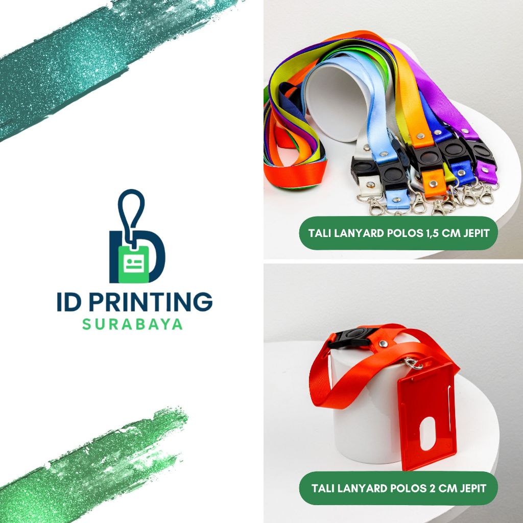 

Tali Lanyard ID Card Gantungan ID Card Lanyard Nylon polos 1,5 / 2CM (Cantelan Besi)