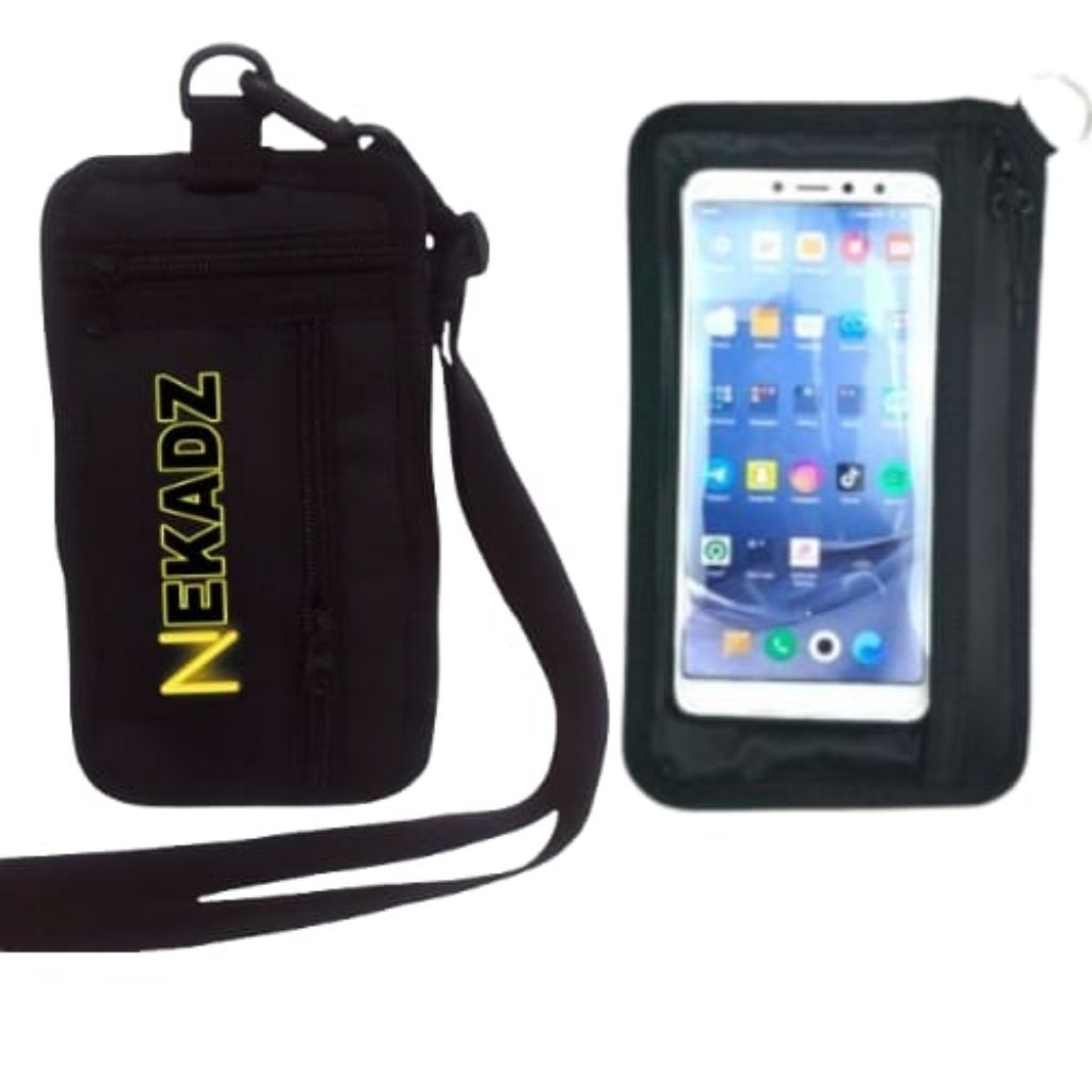 Tas hp Pria wanita Anti Air Tas Selempang ID Card