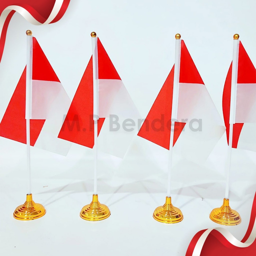 BENDERA MEJA MERAH PUTIH BENDERA PAWAI HUT RI BENDERA KAIN MERAH PUTIH INDONESIA BENDERA KECIL MEJA