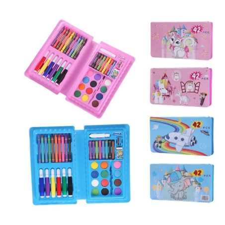 

PAKET HEMAT ISI 3 PCS !! - CRAYON SET ANAK 42 PCS | KRAYON MEWARNAI SET | PENSIL WARNA [BEST SELLER]