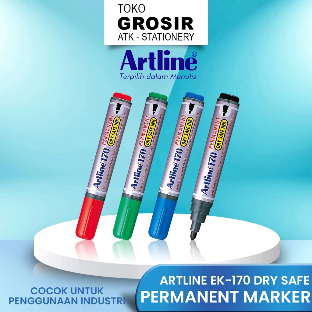 

(LIVE) Spidol Permanen Artline Dry Safe EK-170 2