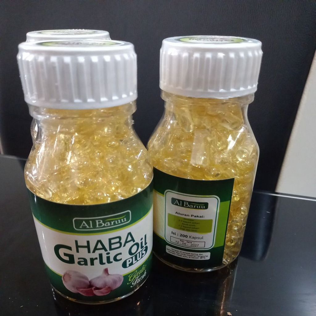 kapsul minyak bawang putih  garlic isi 200 kapsul