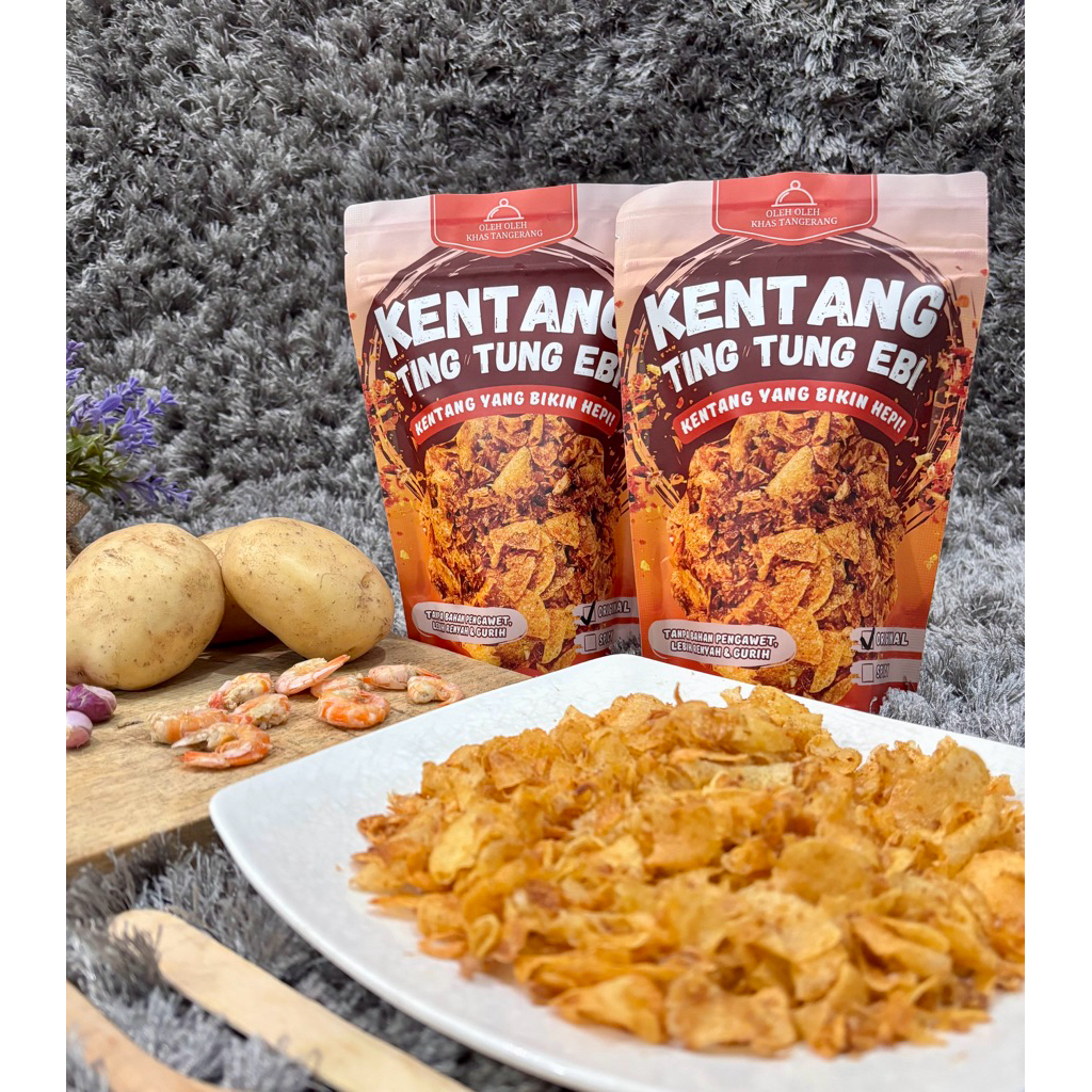 

KentangTingTung Ebi Keripik Kentang Premium Ebi oleh-oleh khas Tangerang 85gram