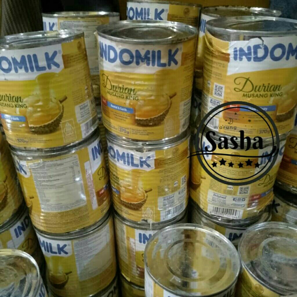 

Indomilk Durian King Kaleng 370gr (Penyok) 80% kemasan kurang baik... expired Desember 2025