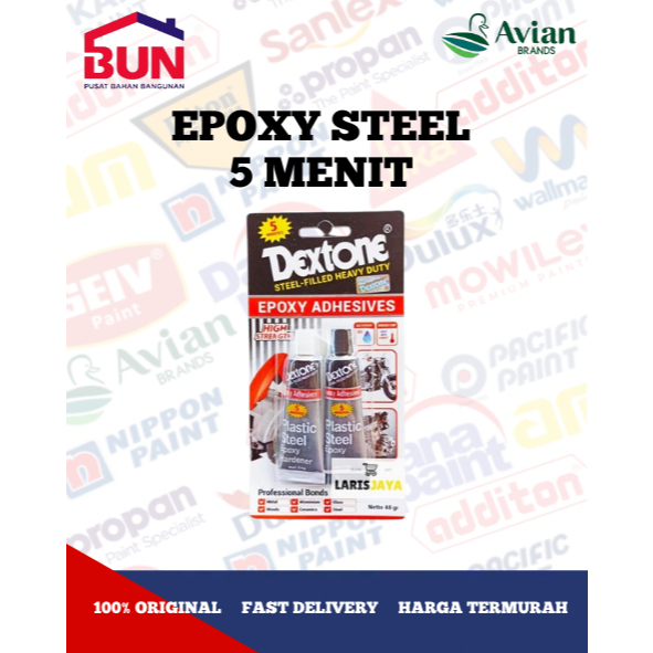 Lem Dextone 5 Menit 48gr Epoxy Hardener Adhesive Lem Besi Kayu Plastik Epoxy Steel Super Kuat