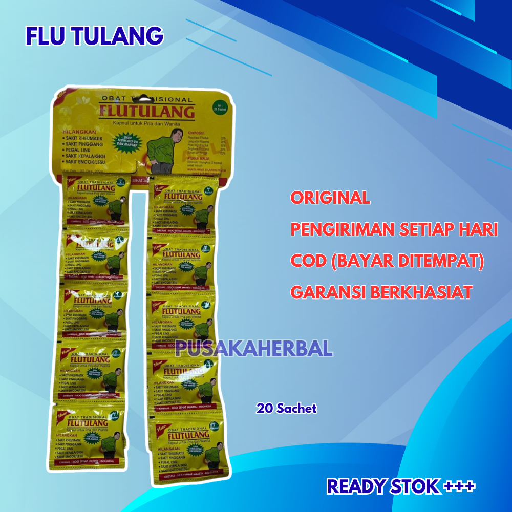 

Kapsul Flu Tulang 20 Sachet Original 100%