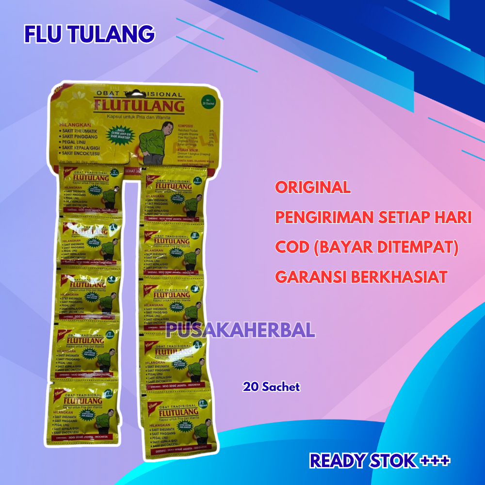 

Flu Tulang Original Kapsul 20 Sachet