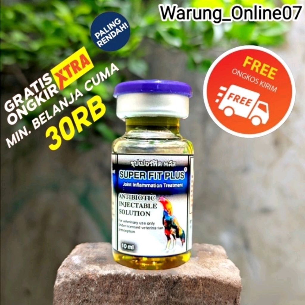 Super Fit Plus 10ml - Obat Ayam Lumpuh Turun Urat Seperti A100 & W1000 & Hyper MAC & Extra One perbo
