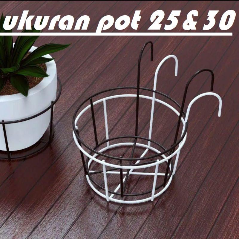 RAK BALKON JUMBO BESAR/RAK BUNGA BESI/RAK BUNGA MURAH/STANDING POT BESI