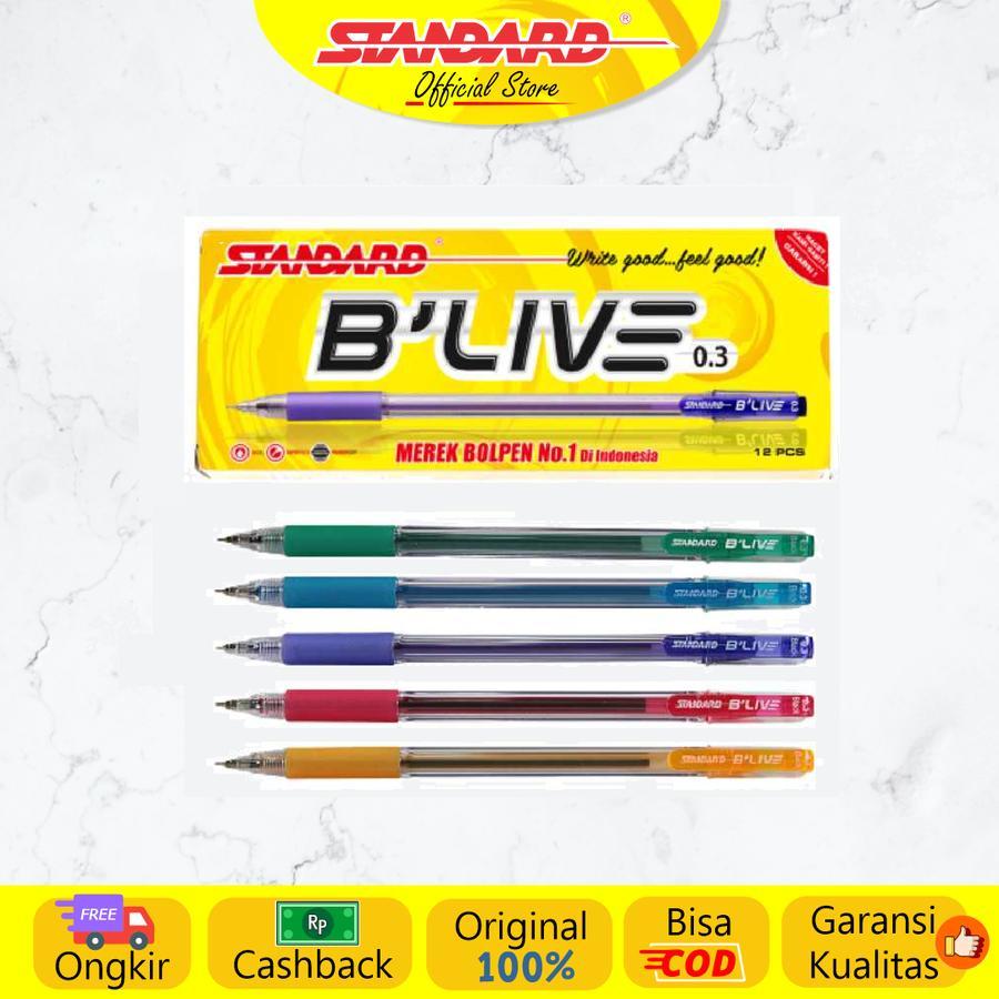 

Standard - Pulpen Blive 0.3 ( Alat Tulis / Pen / Ballpoint / Pena )