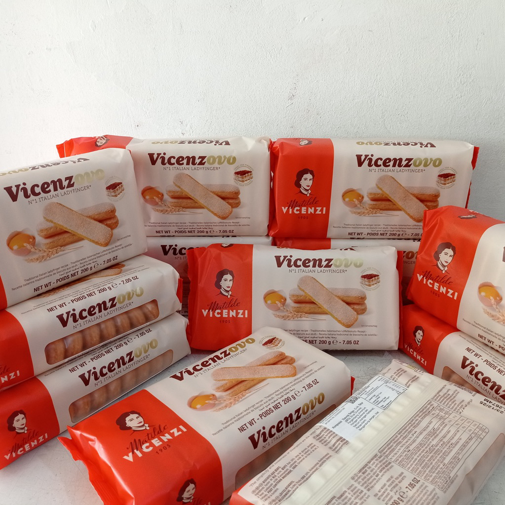 

vicenzovo ladyfinger 200 gram | biskuit ladyfinger | vicenzovo tiramisu | ladyfinger tiramisu