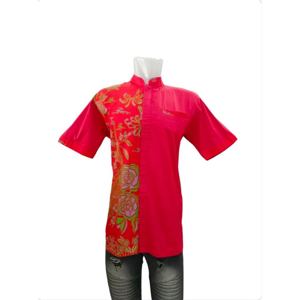 couple Batik Merah Solo Premium