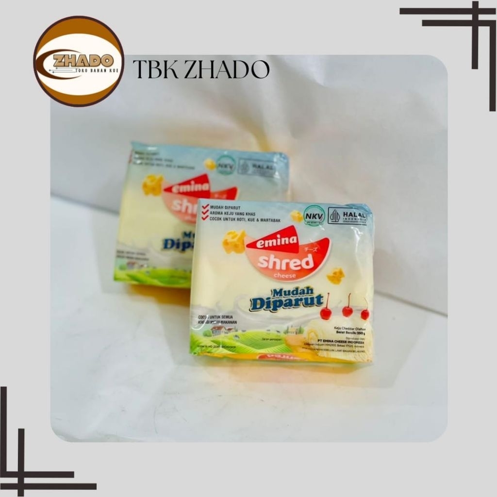 

Keju Emina Shred 250gr | Keju Cheddar Emina Shred 250 gr