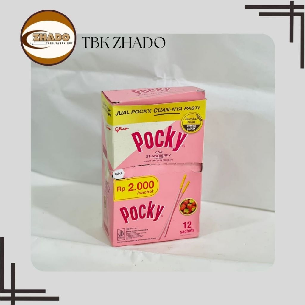

(BOX) Pocky strawberry Glico Sachet ( 12 Sachet )