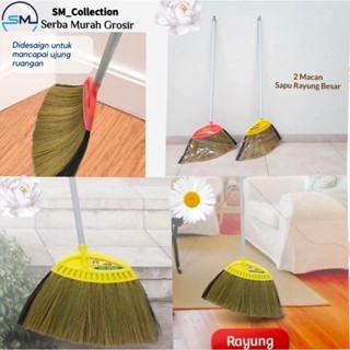 Sapu lantai/sapu ijuk/sapu senar/alat kebersihan/Alat pembersih/Sapu 2 macan rayung besar