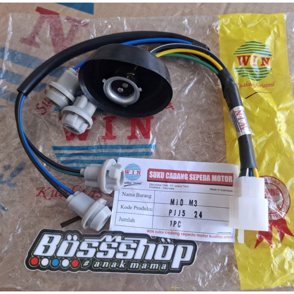 WIN - Fiting Soket Lampu depan Assy MIO M3 / Cob Lampu Depan Mio Z/Mio125