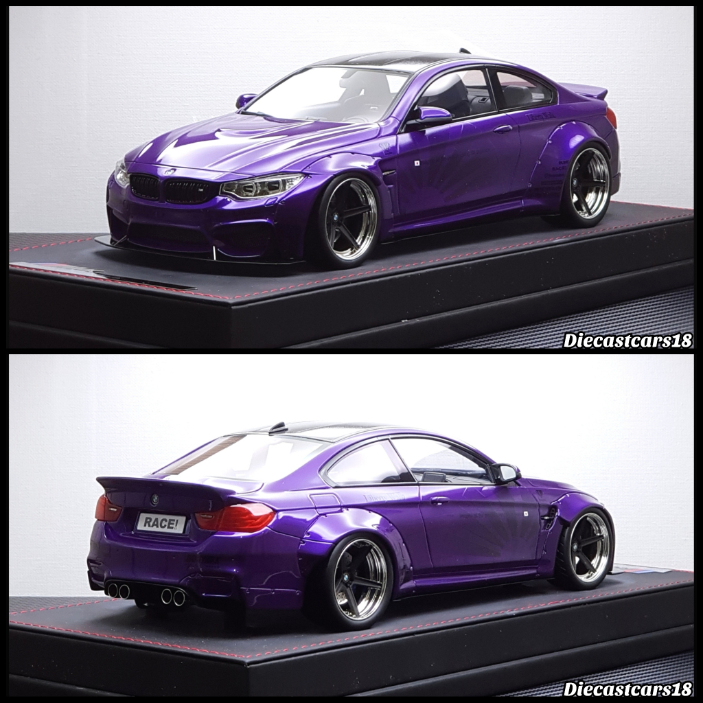 1/18 AB Models BMW M4 Liberty Walk Purple Ltd 55 Pcs