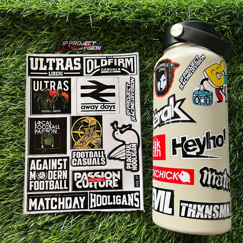 

sticker HOLIGANS STIKER CASUAL FOOTBALL ULTRAS AWAY DAYS 13 PCS SUDAH LAMINASI GLOSY DAN DI CUTING