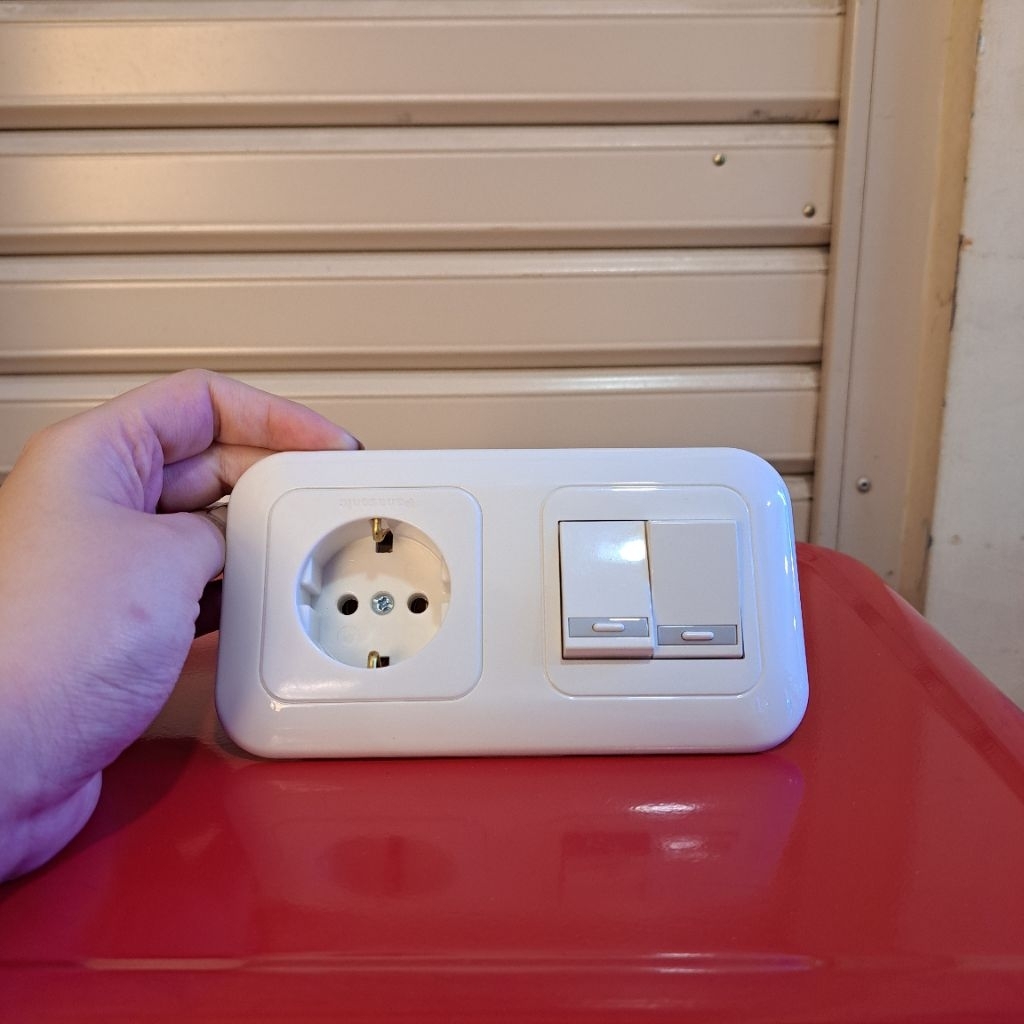 Saklar 2 Gang dan Stop Kontak Panasonic Non CP / Stop Kontak Panasonic / Saklar 2 gang Panasonic / S