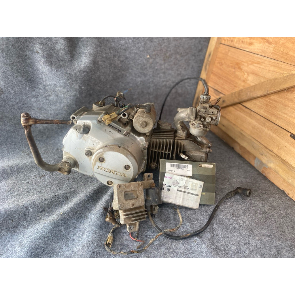 Ready stock mesin Karisma Supra x 125 karbu dan pengapian siap pakai set dokumen