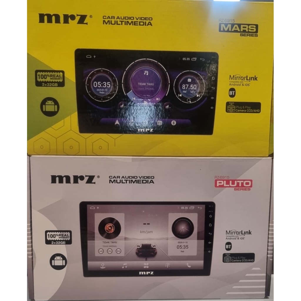 Mrz android 9 inchi tv mobil head unit 2din