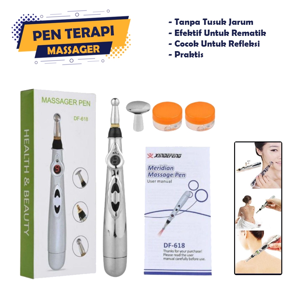 Pen Akupuntur Alat Pijat Elektrik Terapi Refleksi Elektrik Massage Meridian