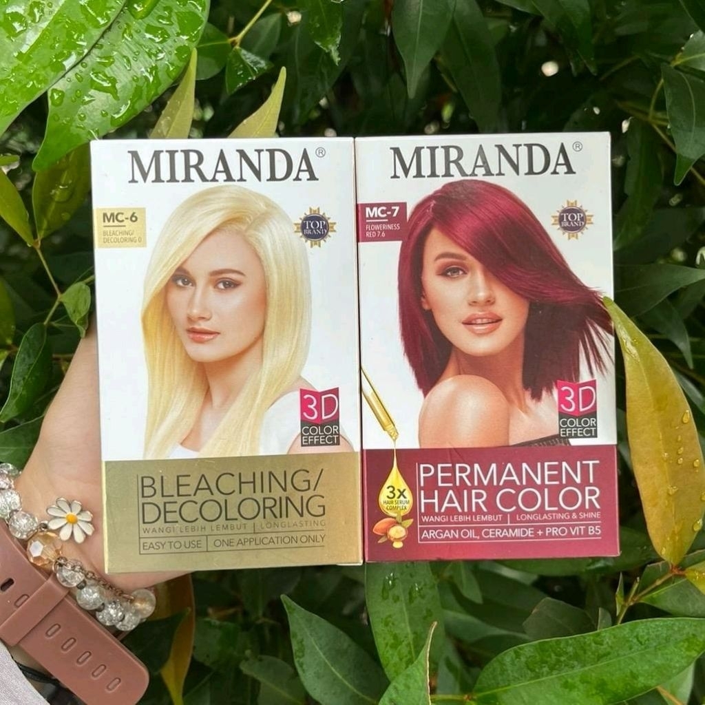 Paket Miranda Pewarna Rambut Bleaching MC-6 + Floweriness MC-7