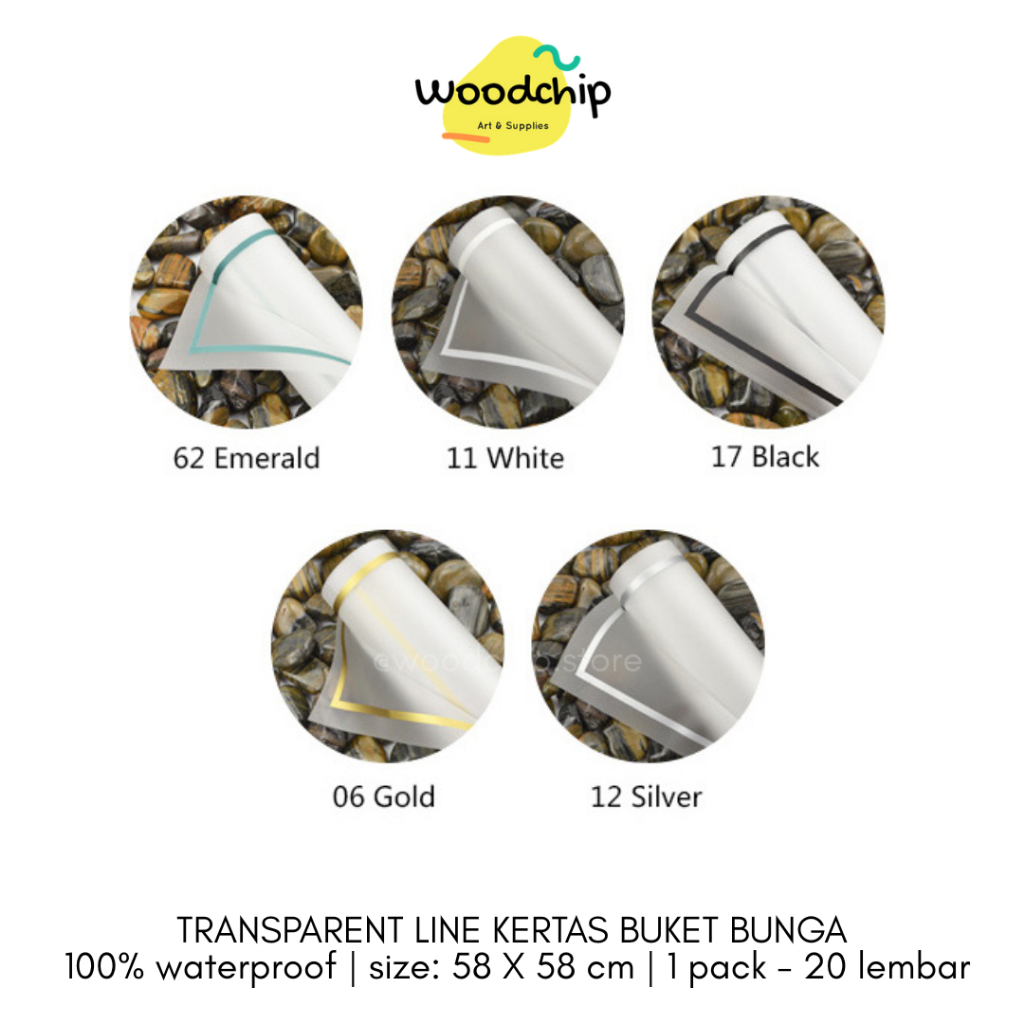 

[LEMBARAN] TRANSPARENT LINE CELLOPHANE | KERTAS BUKET BUNGA - KERTAS KADO - WRAPPING PAPER