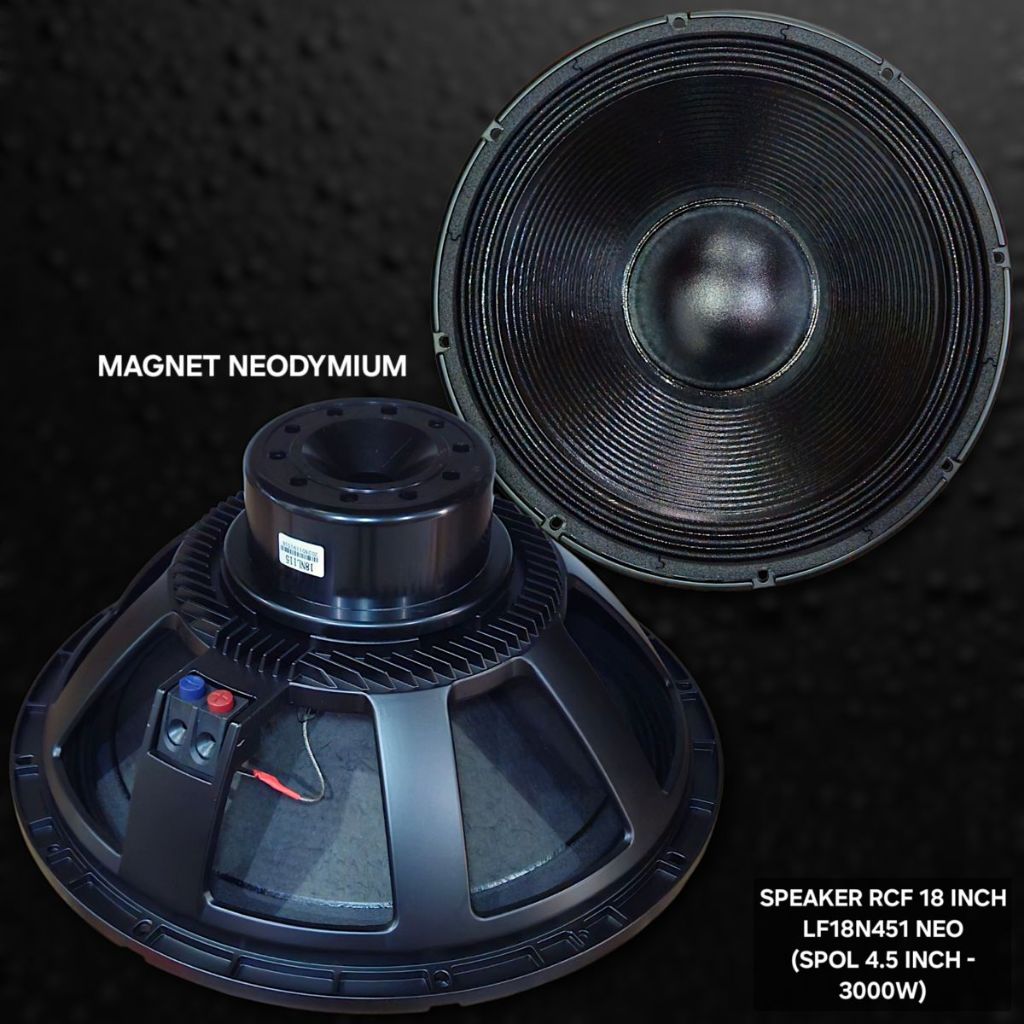 Speaker RCF 18 inch LF18N451 / LF18 N451 / LF 18N451 Made In Italy