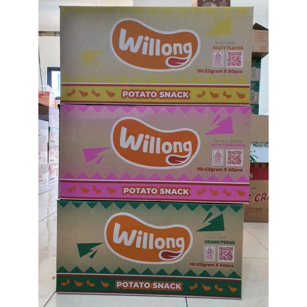 

Willong Snack Potato 1 dus isi 60pcs