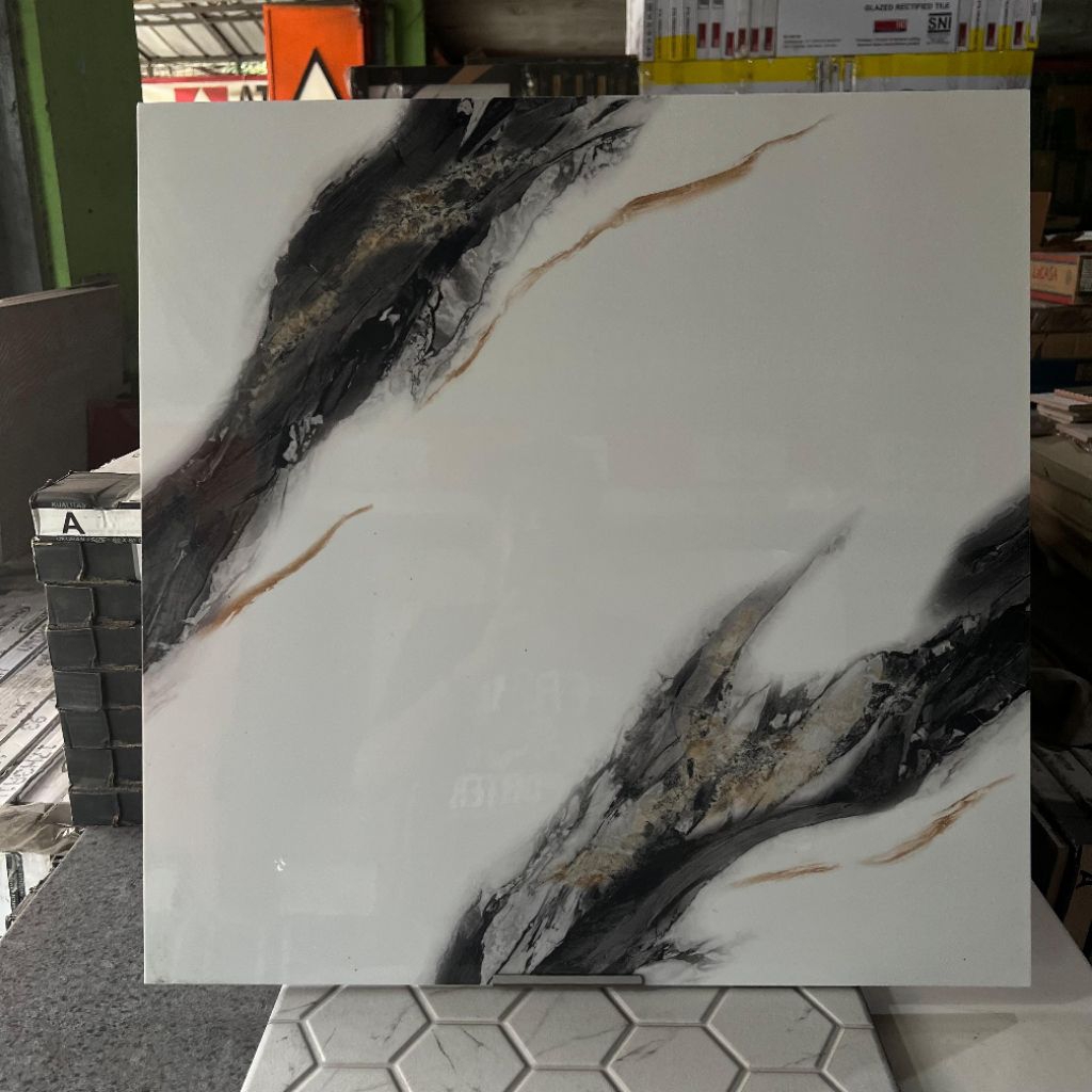 Granite Lantai 60x60 Amreta Grey | Arna | Glossy