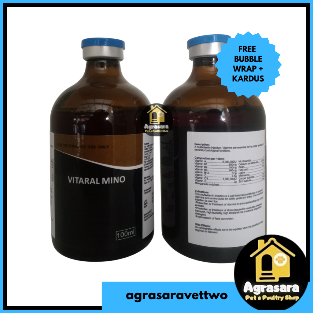 VITARAL MINO 100 Ml Multivitamin Asam Amino Inj - Like VIAMIN Like AMINOPLEX FORTE