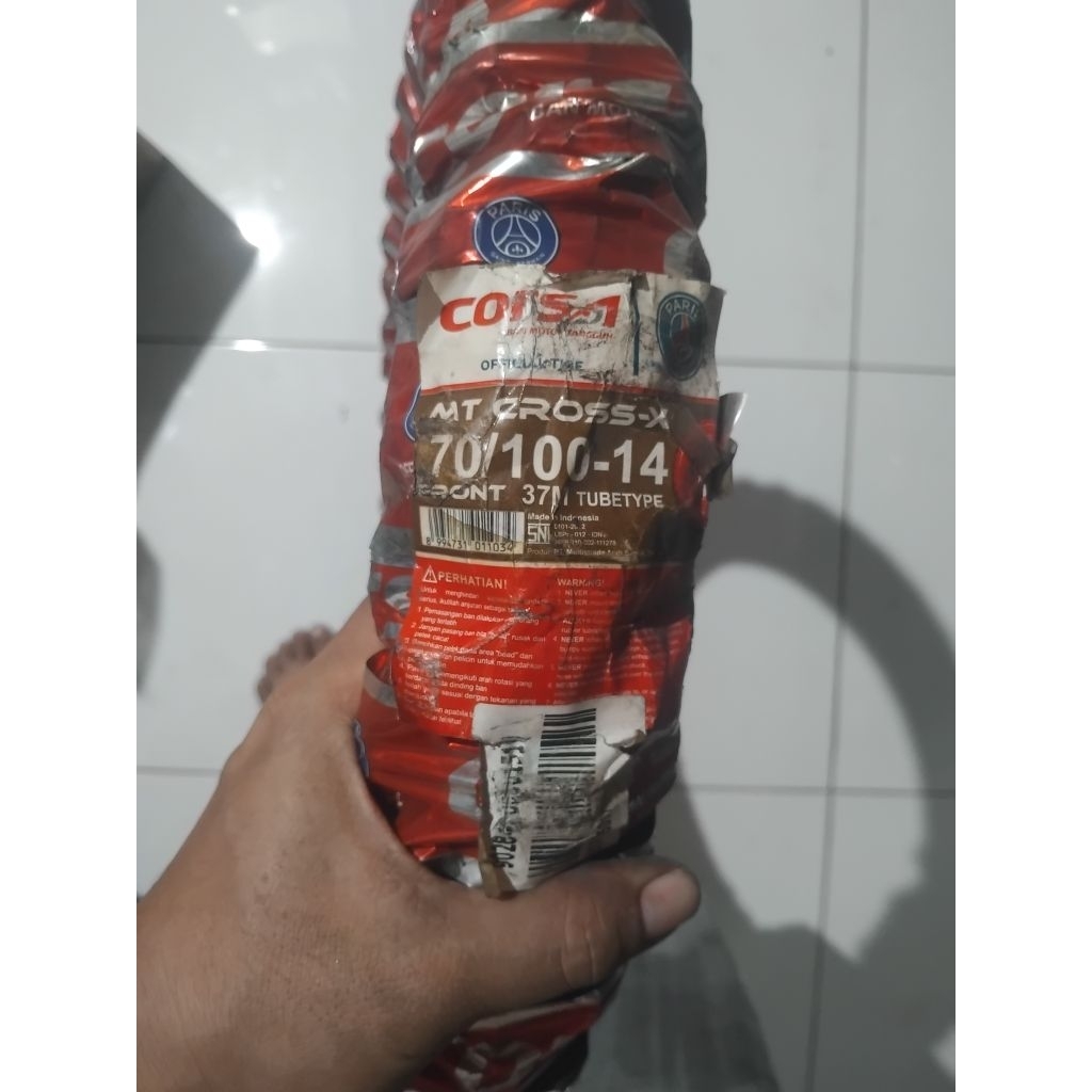 OBRAL MURAH BAN LUAR SEPEDA MOTOR TUBETYPE 70/100-14 MT CROSS X TAHU TRIL MERK CORSA BAGUS BERKUALIT