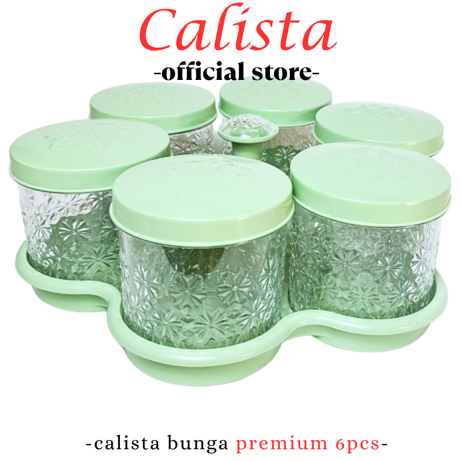 [ CALISTA ] TOPLES PLASTIK BENING BUNGA SET TOPLES AESTHETIC UNTUK KUE KERING LEBARAN ISI 6PCS